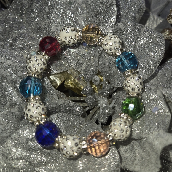 Fashion Jewelry I Multi-Colored I Fire Fly Pebble I Bracelet - Picture 5 of 6